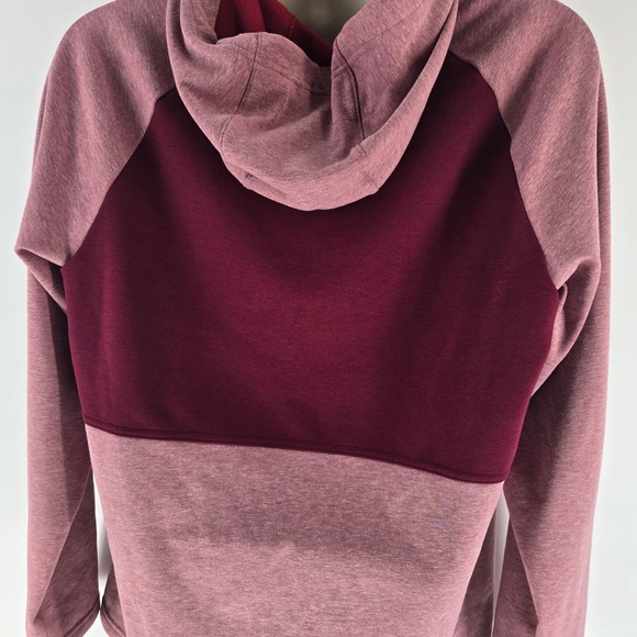 Nike Therma-FIT Mens Hoodie Burgundy Pink Colorblock Pullover Large DQ4842-652 - Picture 8 of 8